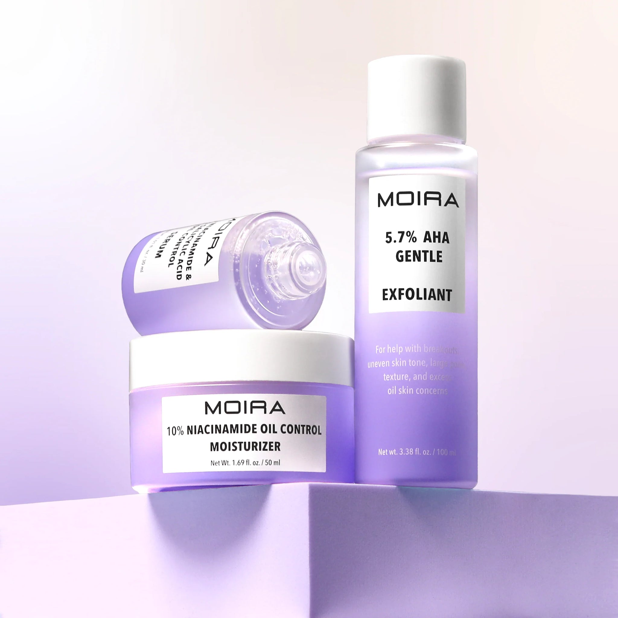 Sérum visage contrôle de sébum niacinamide et acide salicylique de MOIRA